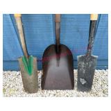 3 Nice Shovels (2 spades & scoop)