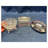 3 Master Salters in Pressed Glass Designs