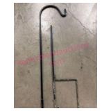 Heavy Iron Hook in Thick Steel, 7 ft Long