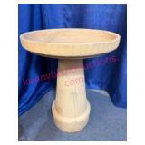 Clayware Birdbath w/ Textured Base