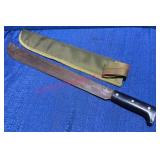 Polish Machete w/ Sheath & Wood Handle