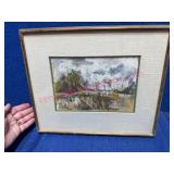 Original Oil Painting w/Textured Frame