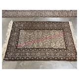 Turkish Throw Rug w/ Fringe 3ft x 4.5ft
