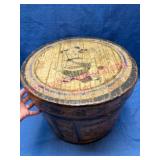 Chinese Round Box w/ Watermelon Pic