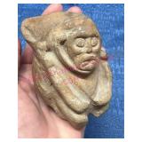 Hand Carved Stone Figurine Mini Pot