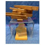Abstract Wooden & Acrylic Art Piece