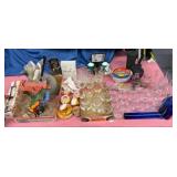 Glassware & Kitchenware Assortment w/Decor