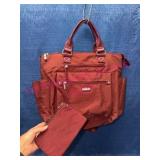 Baggallini Burgundy 3-in-1 Convertible Backpack