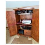 Office Desk Cabinet w/Doors 5ft tall (no contents)