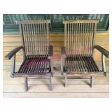 Wellesley Manor Teak Folding Chairs