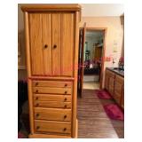 Arbek Oak Rotating Lingerie Cabinet