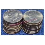 Lot of (20) Eisenhower Ike Dollars