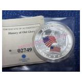 American Mint Copper 1-ozt Proof Medallion Plated