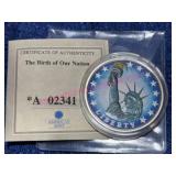American Mint Copper 1-ozt Proof Medallion Plated
