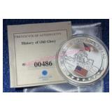 American Mint Copper 1-ozt Proof Medallion Plated