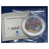 American Mint Copper 1-ozt Proof Medallion Plated