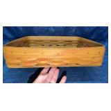 2001 Longaberger Handwoven Tray Basket