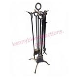 Iron Fire Tools w/ Stand