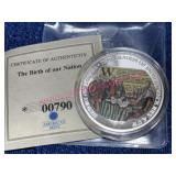 American Mint Copper 1-ozt Proof Medallion Plated