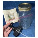 Longaberger Blue Ribbon 1qt Canning Jar w/ Pump