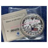 American Mint Copper 1-ozt Proof Medallion Plated