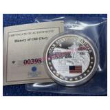 American Mint Copper 1-ozt Proof Medallion Plated