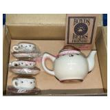 Boyds Bearware Potteryworks Mini Tea Set