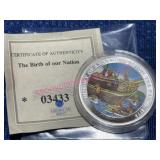 American Mint Copper 1-ozt Proof Medallion Plated