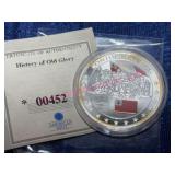 American Mint Copper 1-ozt Proof Medallion Plated
