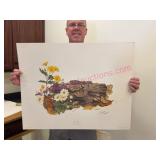 Maryrose Wampler Daisy Mum Signed litho 22x28