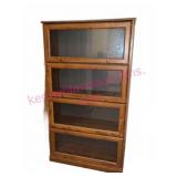 Modern 5ft Barrister Style Bookshelf w/Glass Doors