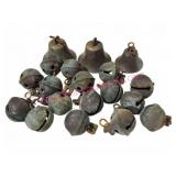 Antique Brass Bells Mixed Shapes 1 Inch Diameter