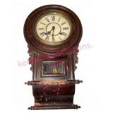 Antique Drop Style Wall Clock w/Pendulum