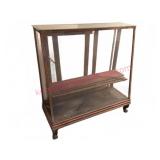 Antique Mercantile 4ft Display Case w/Claw Feet