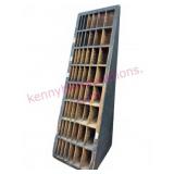 Antique 32in Wood Cubby Hole Organizer