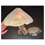 Mushroom Form Ceramic Table Lamp