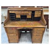 Antique Oak Rolltop Desk Over 100 Years Old