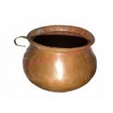 Antique Hammered Copper Pot w/Handle