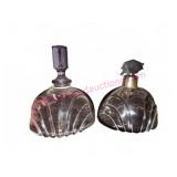 French Crystal Perfume Bottles w/ Stoppers