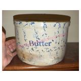 Antique Stoneware Butter Crock 1-gal (cracked)