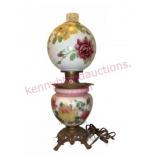 Antique Double Globe Glass Table Lamp