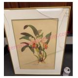 Vtg Framed Litho #8 by Andrey Avinoff Broken Glass