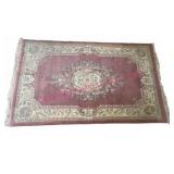 5ft 8in x 8ft 8in Thick Wool Floral Area Rug