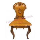Antique European Carved Wood Chair