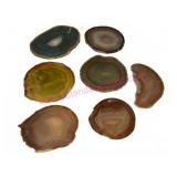 7 Agate Geode Slice Varieties (coasters)