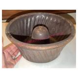 Antique Glazed Stoneware Cake Mold (hard to find)