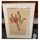 Vtg Framed Lithograph #7 by Andrey Avinoff 22x28