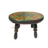 Old Hand-Painted Dutch Milking Stool