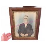 Circa 1900 Man Portrait in Period Frame, 18 x 21