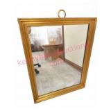 Gold Framed Wall Mirror 23 x 29 in Distressed